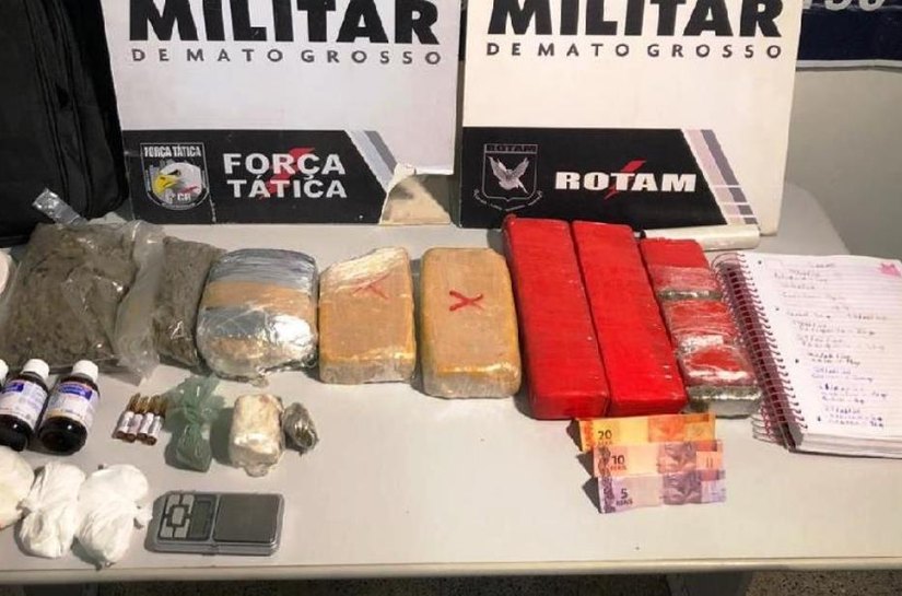 Rotam prende traficante e descobre casa usada para refinar droga
