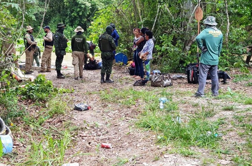 Operação conjunta em terra indígena prende 33 suspeitos de garimpagem ilegal