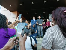 Veja Fotos: Abílio avança em diálogo no Fórum para garantir solução para famílias no Contorno Leste