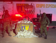 Gefron apreende 68 tabletes de entorpecentes e causa prejuízo de R$ 461 mil as facções criminosas