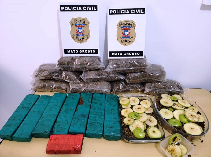 Polícia Civil apreende mais de 10 quilos de drogas em granja de fachada