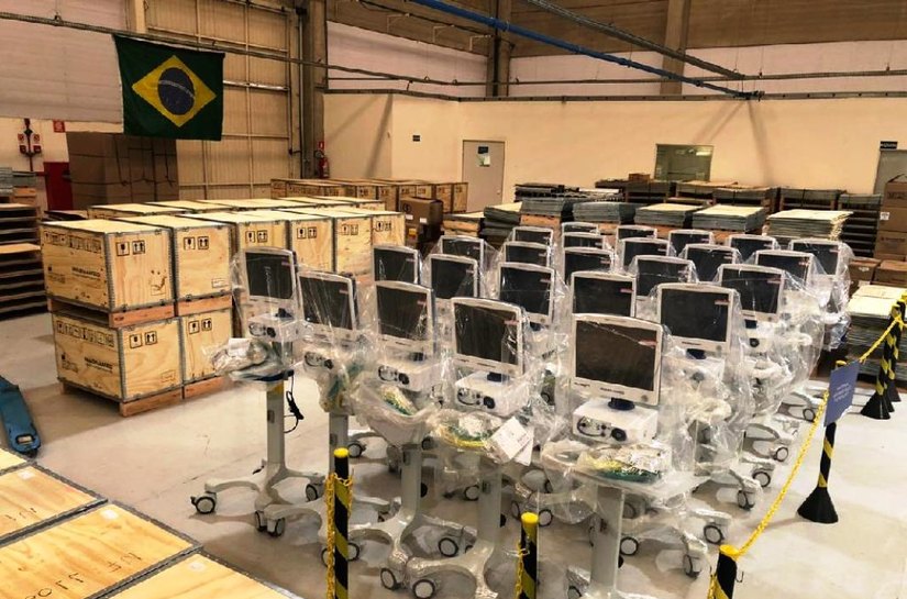 50 respiradores comprados pelo Governo do Estado chegam em Mato Grosso nesta semana