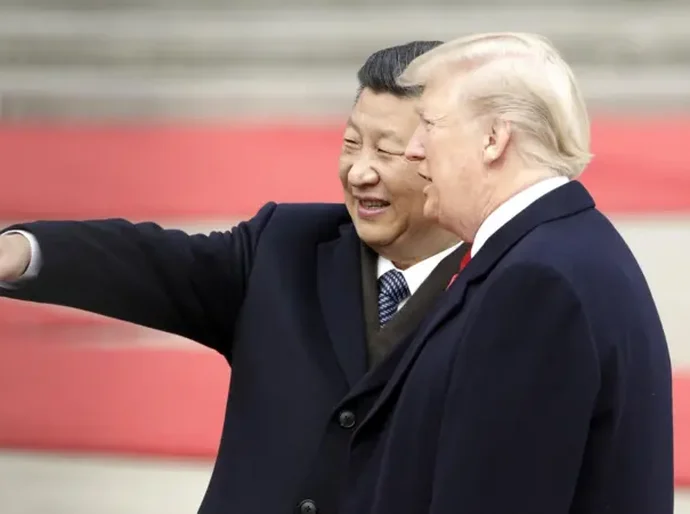 A cidade futurista em '8D' que mostra como a China se transformou desde a última visita de Trump