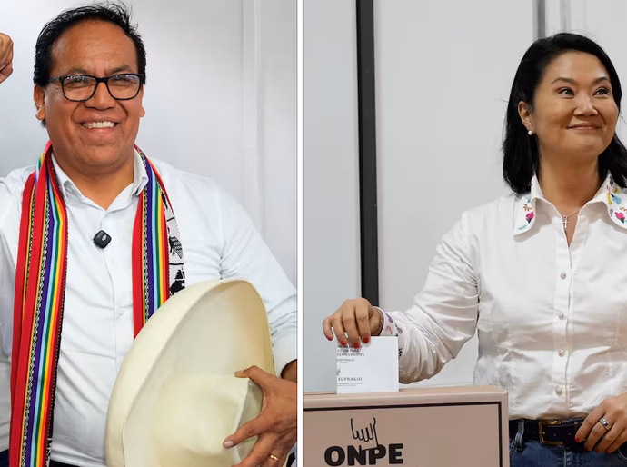Resultados ao vivo das eleições peruanas | Sánchez ultrapassa Fujimori na contagem oficial para a presidência do Peru
