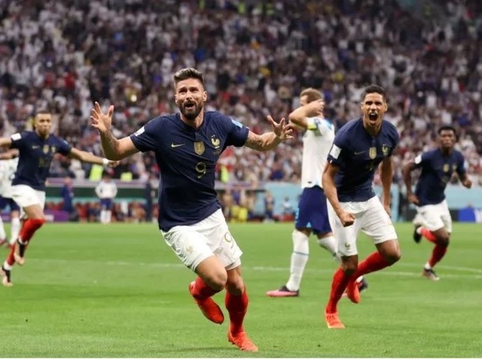 França derrota Inglaterra por 2 a 1 e está na semifinal da Copa do Mundo do Catar