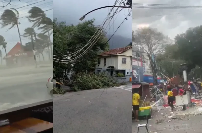 Ventos fortes causam cinco mortes em São Paulo e Rio de Janeiro