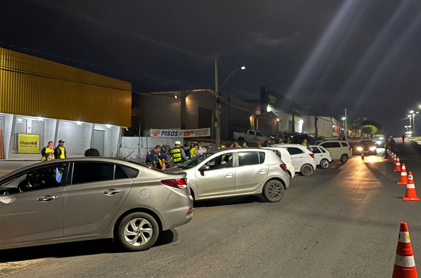 Operação Lei Seca prende dez condutores alcoolizados e remove 41 veículos em Cuiabá