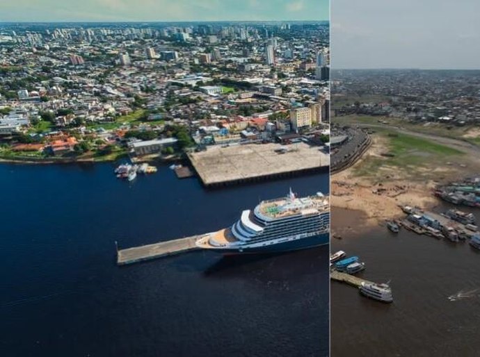 A combinação climática que está secando os rios da Amazônia