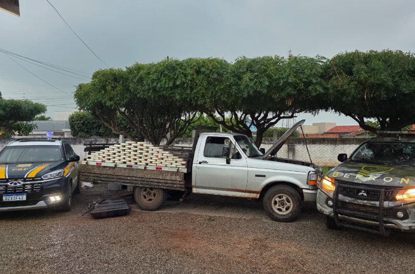 Gefron e PRF apreendem 78 quilos de cocaína escondidos em tanque de combustível de caminhonete