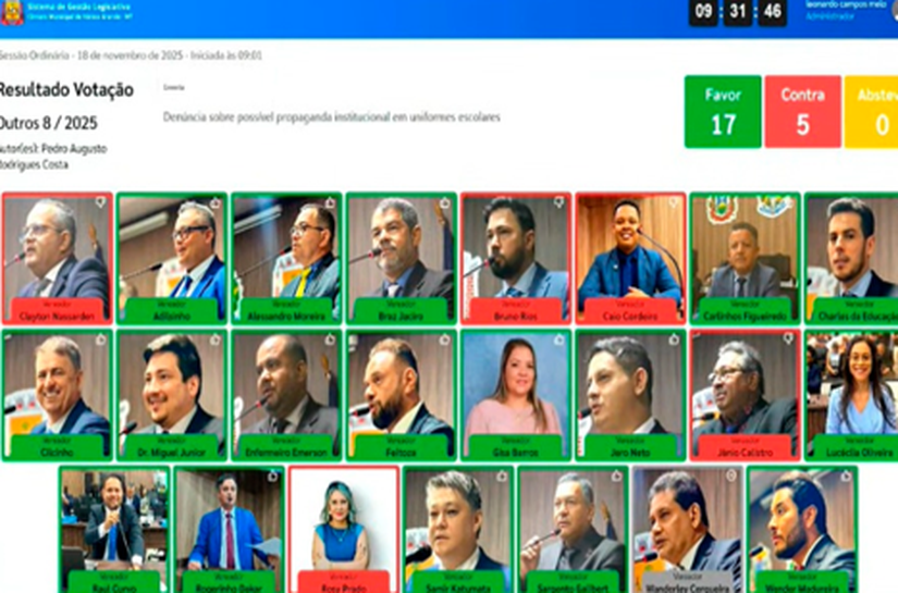 Flávia Moretti vira alvo de Comissão Processante na Câmara por uso de slogan em uniformes escolares