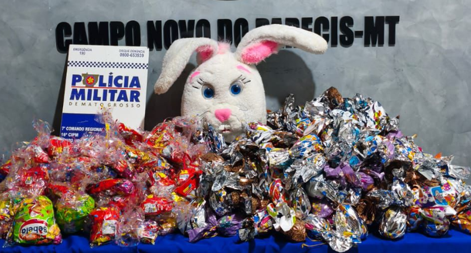 Polícia Militar frustra evento e apreende ovos de Páscoa que seriam distribuídos por facção