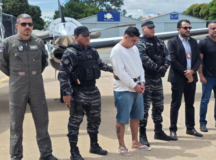 Caçada terminou: acusado de matar sargento da PM chega a Cuiabá e vai direto para a PCE