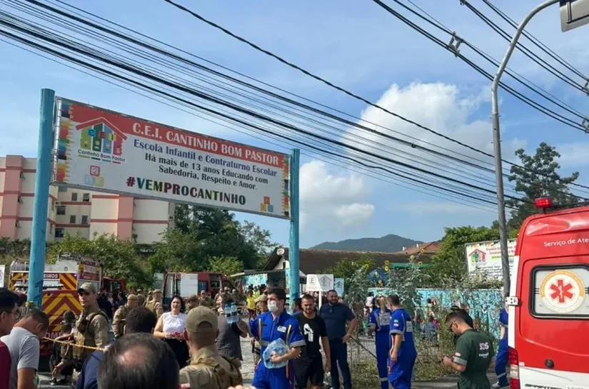 Quatro crianças morrem em ataque a creche em Blumenau; suspeito é preso