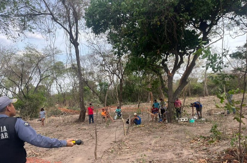Polícia Militar impede ocupação de terra em Cuiabá