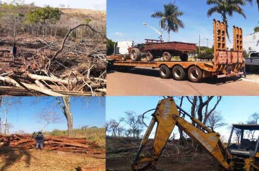 Batalhão Ambiental e Sema identificam desmatamento ilegal em General Carneiro