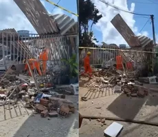 Desabamento deixa um morto e mais de 10 feridos em Olinda,PE