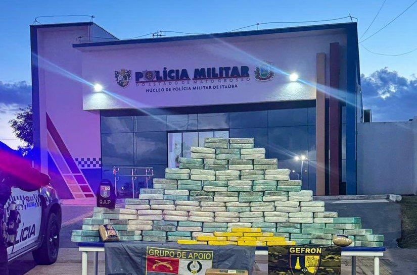 Forças de Segurança apreendem 398 tabletes de drogas em Itaúba