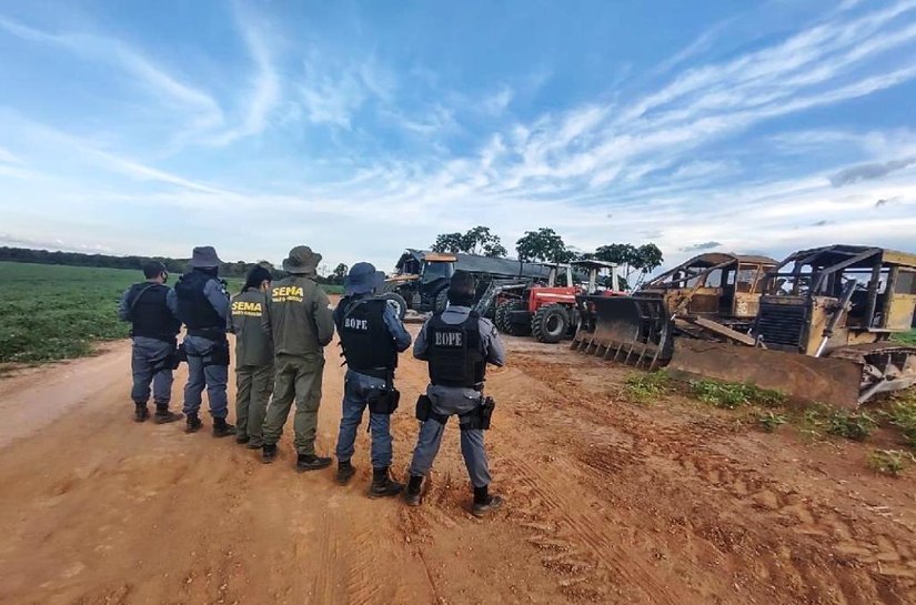 Sema aplica R$ 35 milhões em multas e embarga 3 mil hectares durante operação no Noroeste de MT