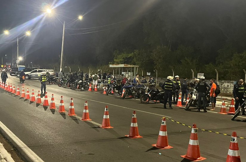 Operação Lei Seca termina com 43 motocicletas removidas e três prisões