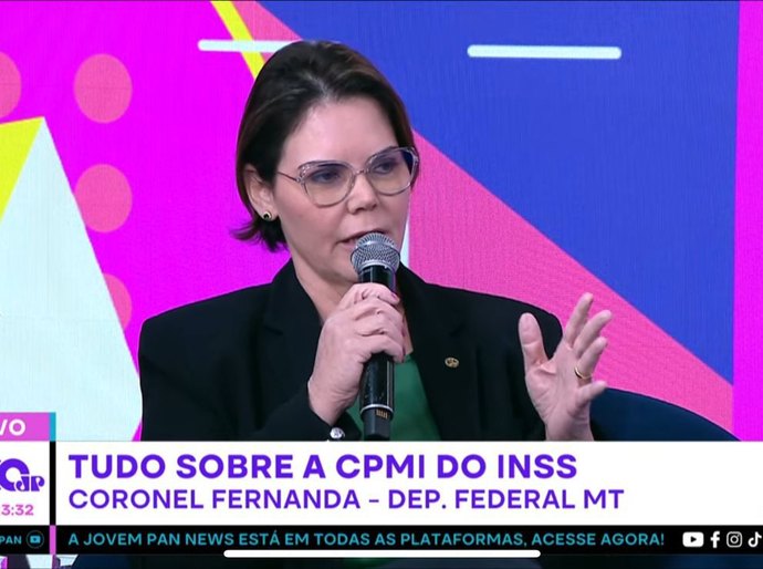 Deputada Coronel Fernanda destaca CPMI do INSS e eleições de 2026 em entrevista ao Programa Pânico