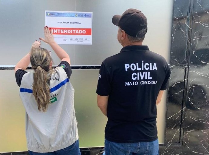 Polícia Civil e Vigilância Sanitária interditam clínica de estética em Cuiabá pela terceira vez
