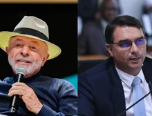 Datafolha, 1º turno: Lula, 38%; Flávio Bolsonaro, 33%; Cury, 8%; Caiado, 4%; Renan, 3%; Zema, 2%