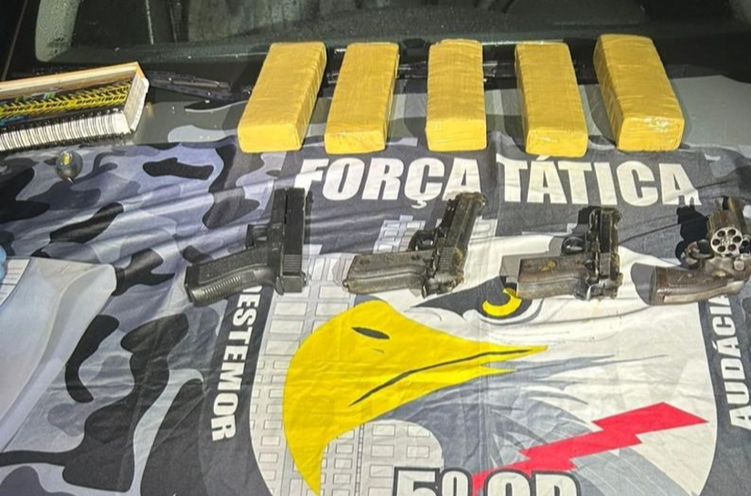 Operação na mata termina com dois mortos, armas apreendidas e drogas às margens do Rio Garças