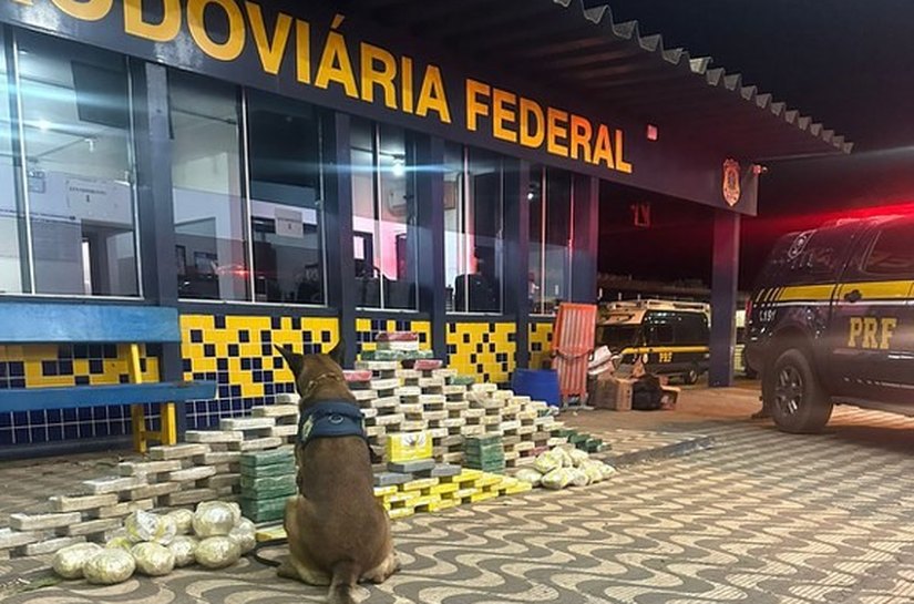 PRF apreende 180kg de cocaína em carga parada
