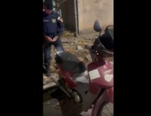 Veja Fotos e Vídeo: GM/VG recupera motocicleta Honda Biz furtada no bairro Araés, em Cuiabá