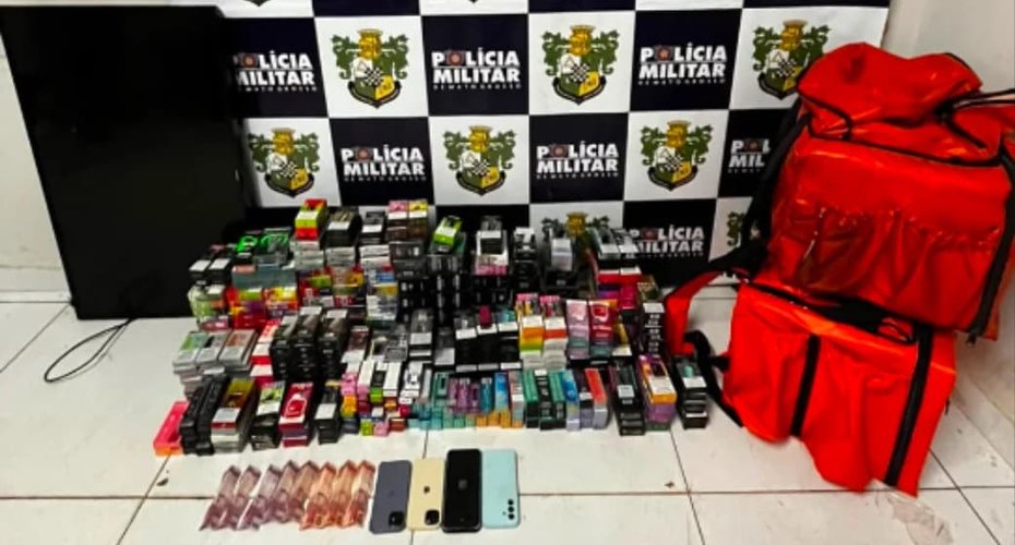 Polícia Militar apreende 668 cigarros eletrônicos e prende dois faccionados em Jaciara
