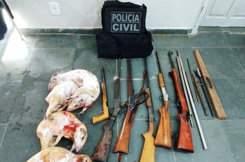 Polícia Civil desarticula grupo envolvido com caça e venda de carnes de animais silvestres em Jauru