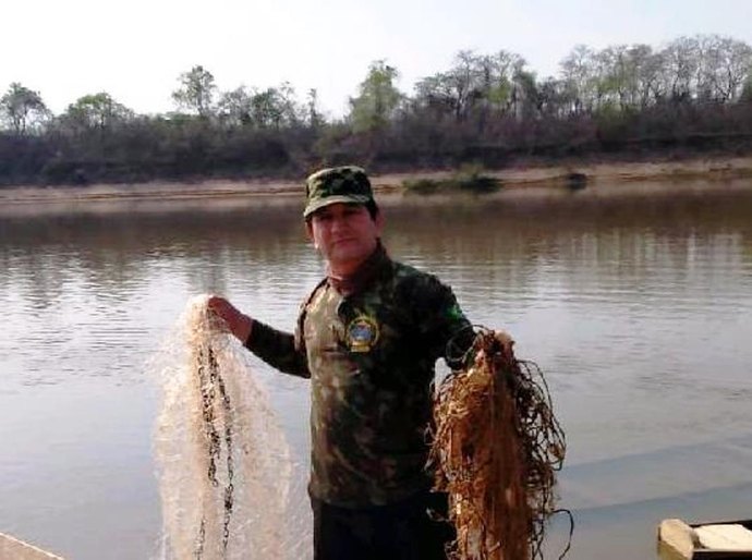 Fiscalização apreende dois mil metros de rede na Baixada Cuiabana