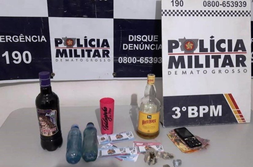 Adolescentes são pegos em festa com consumo de droga e álcool na capital