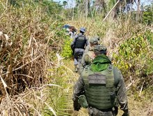 Polícia Militar fecha área de desmatamento ilegal em fazenda e prende três homens