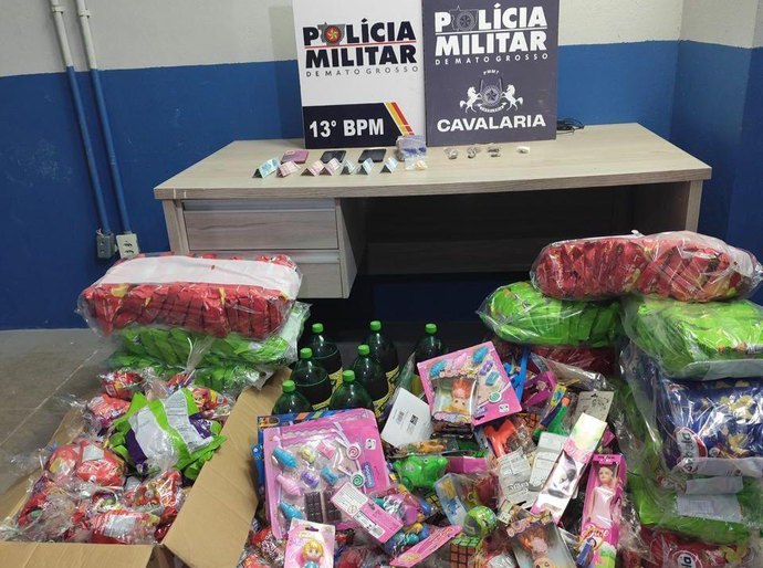 Festa do Crime: Comando Vermelho distribui brinquedos e acaba preso pela PM em MT