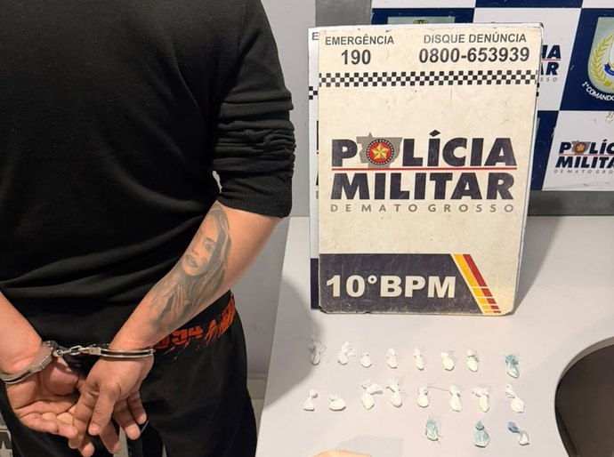 COCAÍNA NO TRAILER: Veja Vídeo; PM encontra 19 porções de droga em lanchonete e prende proprietário em Cuiabá