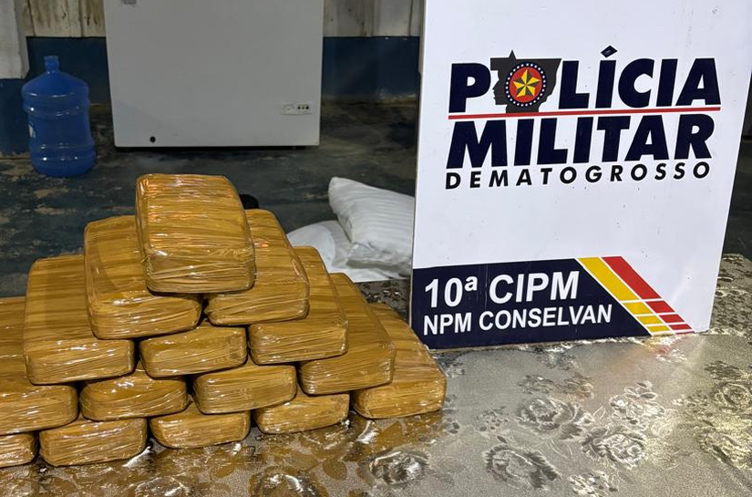 Polícia Militar prende homem com 15 tabletes de pasta base de cocaína em Aripuanã,MT