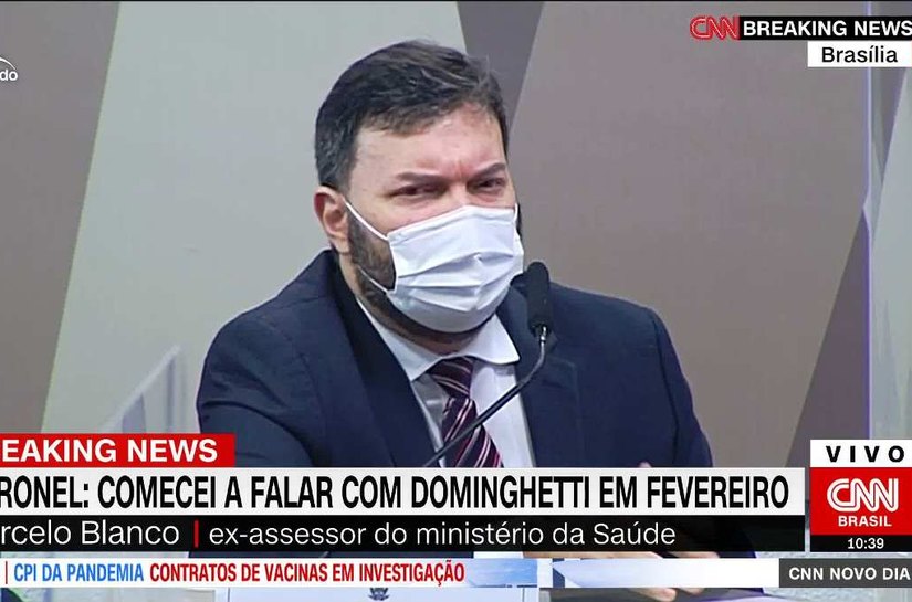 Citado em depoimentos, coronel Blanco depõe à CPI da Pandemia
