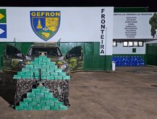 Gefron apreende 101 quilos de cocaína e causa prejuízo de R$ 1,8 milhão às facções criminosas