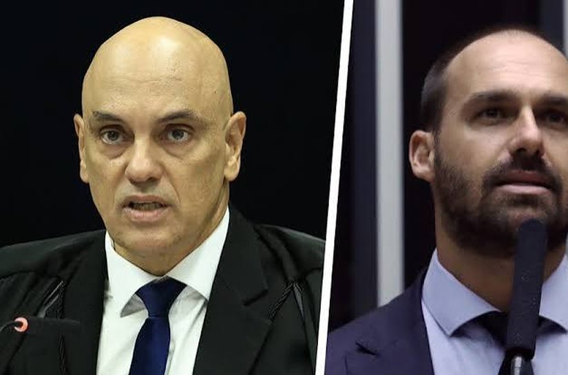 Moraes determina emissão de mandado de prisão contra Eduardo Bolsonaro e manda cancelar passaportes
