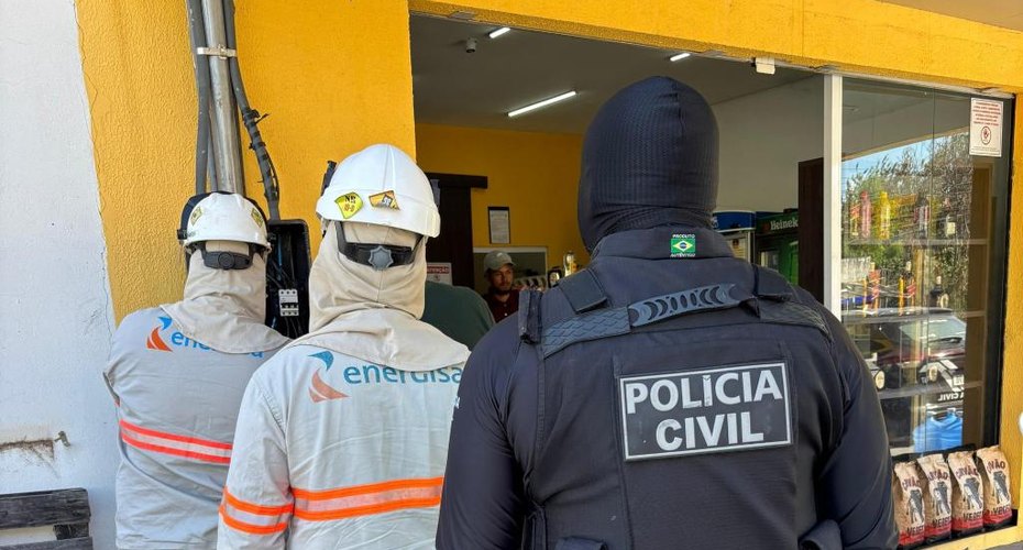 Mercado, lava-jato, borracharia e distribuidora são flagrados fazendo “gato” de energia em Várzea Grande