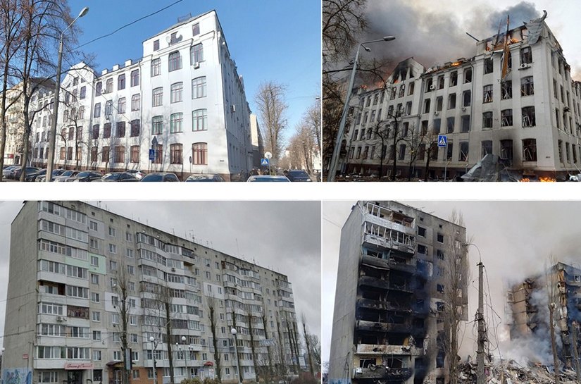 Ucrânia, antes e depois, em fotografias, de um país devastado pela guerra