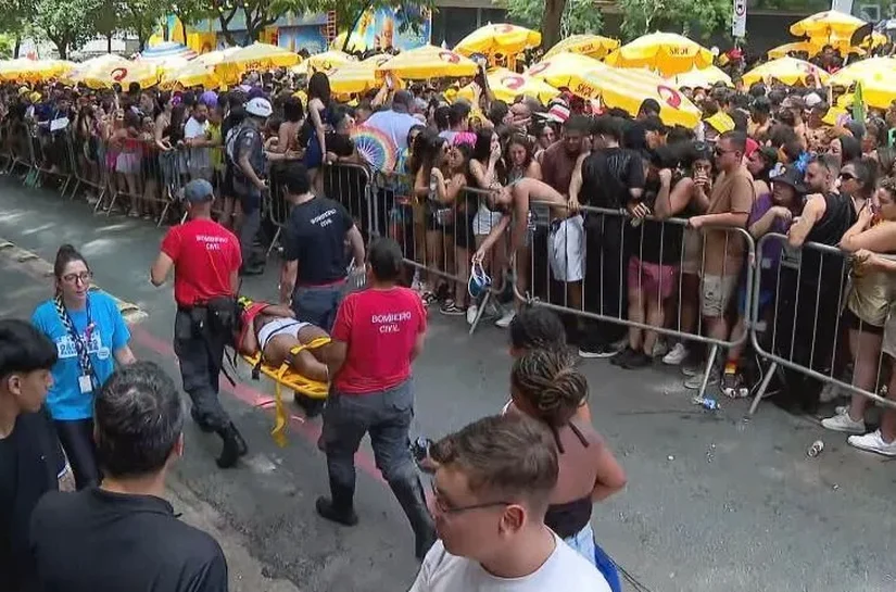 SP: bloco com Calvin Harris tem superlotação e foliões passam mal