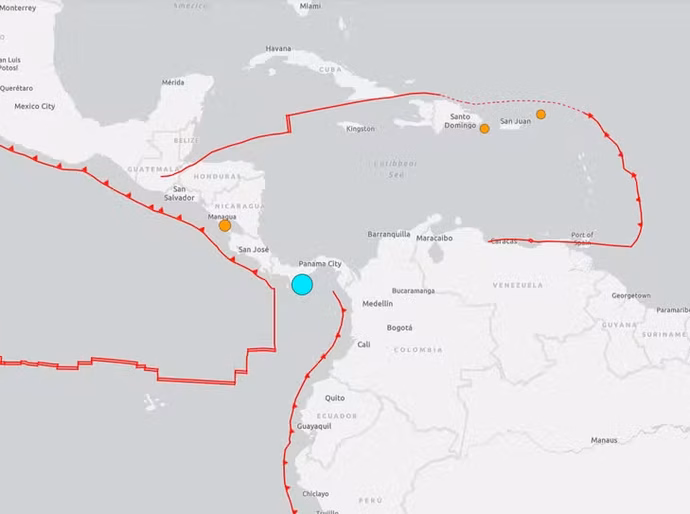 Terremoto de magnitude 7,7 atinge o Panamá, e alerta por tsunami é ativado
