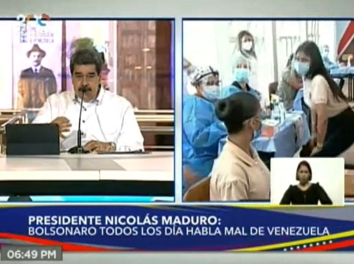 Maduro chama Bolsonaro de imbecil por dizer que vacina provoca Aids