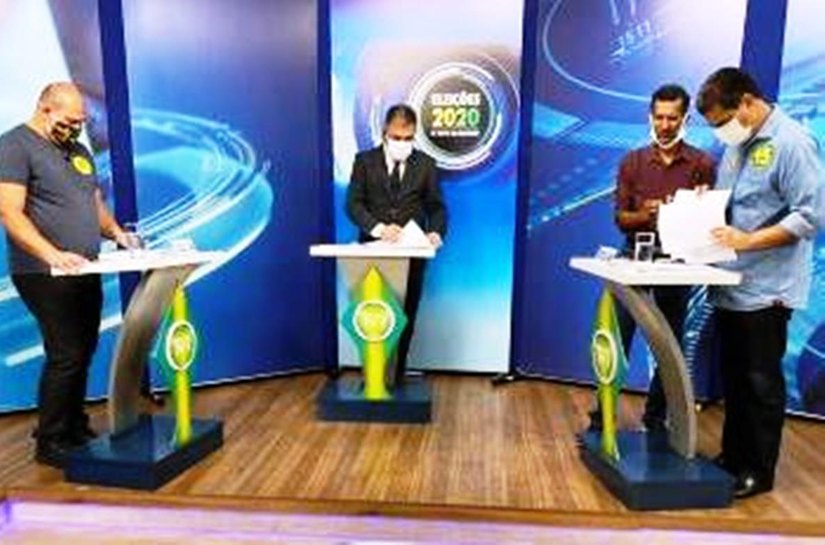 Candidatos ao 2º turno em Cuiabá trocam acusações em penúltimo debate na TV