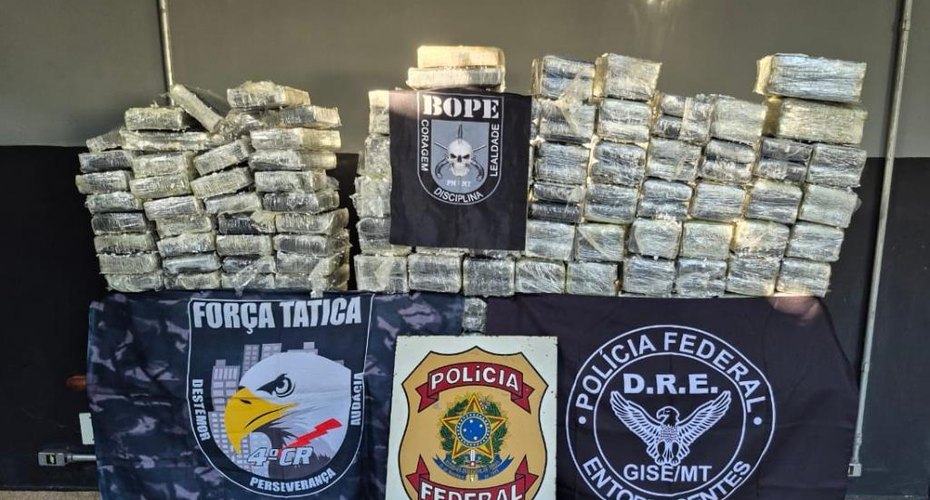 Forças de segurança apreendem 250 quilos de cocaína e causam prejuízo de R$ 15 milhões às facções criminosas