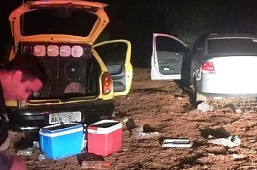 PM acaba com festa do milho em Tangará da Serra com mais de 100 pessoas entre adultos e adolescentes