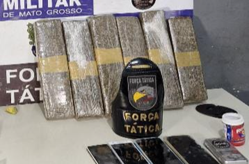 Força Tática prende mulher com seis quilos de maconha em Rondonópolis, MT