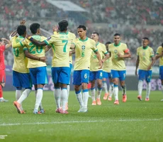 Seleção de Ancelotti goleia Coreia com magia de Estêvão, Rodrygo e Vini Jr